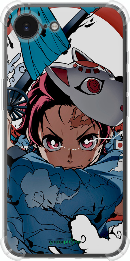 Силикон с усиленными углами чехол Танджиро Камадо для Apple iPhone SE 4 - 5574sp-3652 изображение 