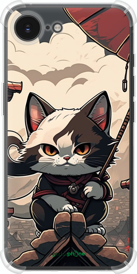 Силикон с усиленными углами чехол Япония - кот на крыше для Apple iPhone SE 4 - 5582sp-3652 изображение 