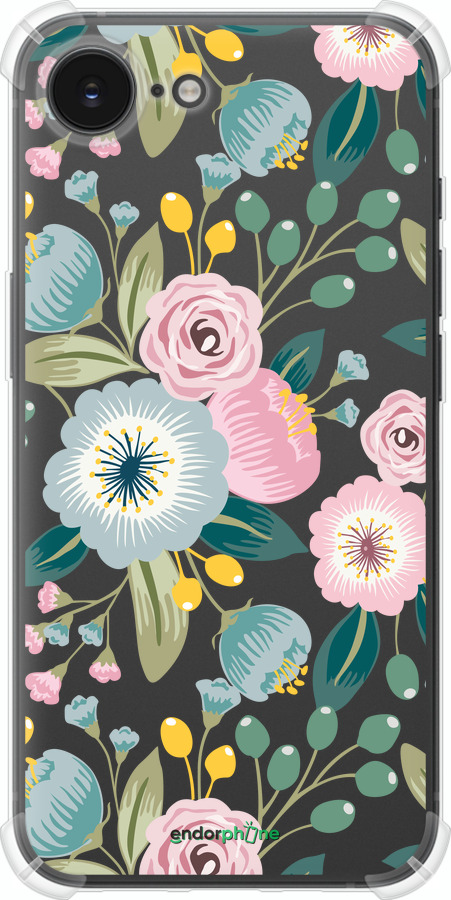 Силикон с усиленными углами чехол Цветочные обои v2 для Apple iPhone 16e - 5602sp-3971 изображение 