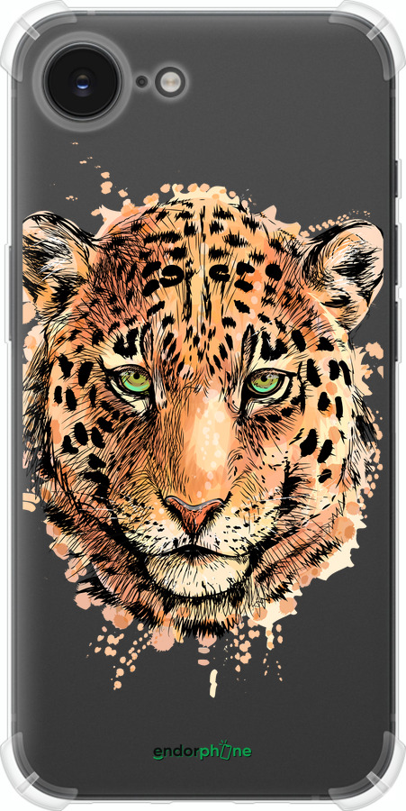 Силіконовий протиударний с посиленими кутами чехол Леопард v2 для Apple iPhone SE 4 - 5606sp-3652 изображение 