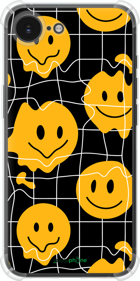 Силикон с усиленными углами чехол Смайлы v3 для Apple iPhone SE 4 - 5623sp-3652 изображение 