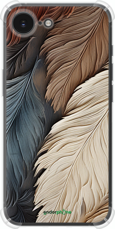 Силикон с усиленными углами чехол Листья в стиле бохо для Apple iPhone SE 4 - 5643sp-3652 изображение 