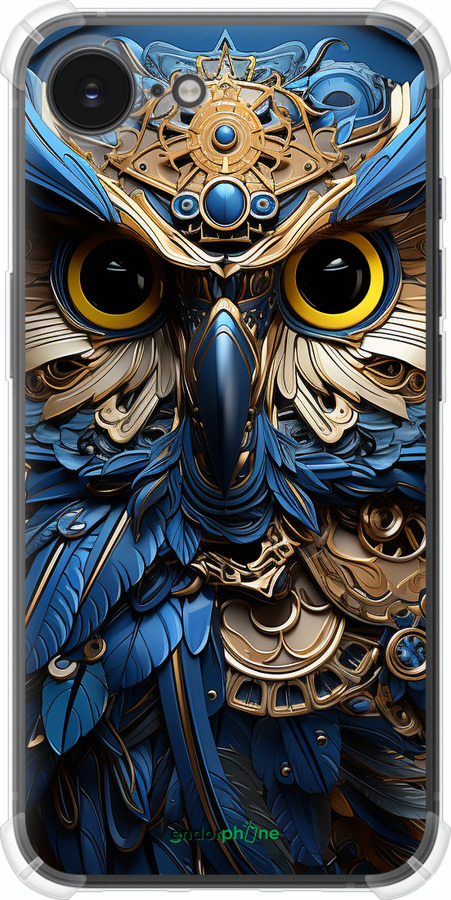 Силикон с усиленными углами чехол Сова v2 для Apple iPhone SE 4 - 5649sp-3652 изображение 