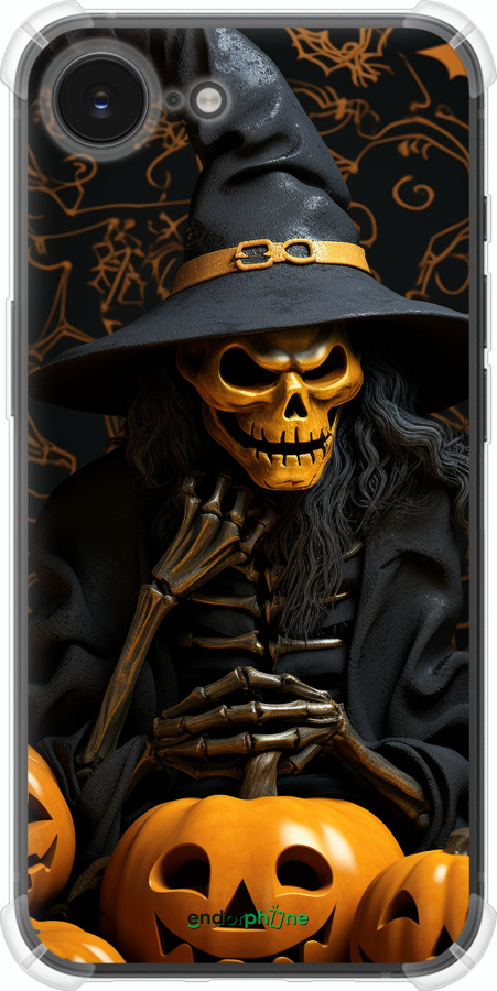 Силіконовий протиударний с посиленими кутами чехол Хелловін 2 для Apple iPhone SE 4 - 5654sp-3652 изображение 