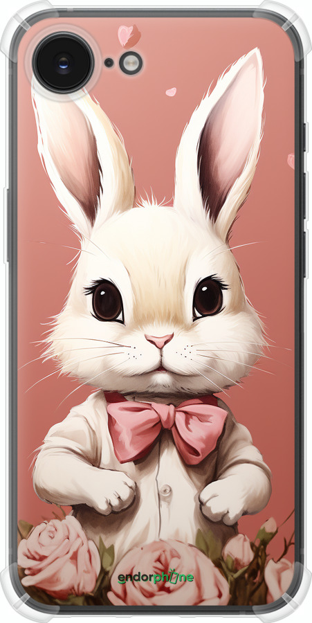 Силикон с усиленными углами чехол Зайчик для Apple iPhone SE 4 - 5669sp-3652 изображение 