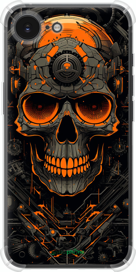 Силикон с усиленными углами чехол Череп для Apple iPhone SE 4 - 5952sp-3652 изображение 