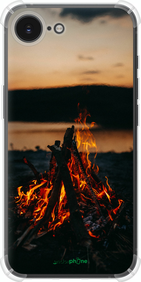 Силикон с усиленными углами чехол Огонь для Apple iPhone SE 4 - 6021sp-3652 изображение 