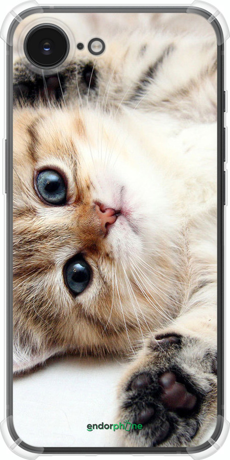 Силикон с усиленными углами чехол Котик для Apple iPhone SE 4 - 6024sp-3652 изображение 
