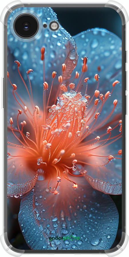 Силикон с усиленными углами чехол Роса на цветке для Apple iPhone SE 4 - 6039sp-3652 изображение 