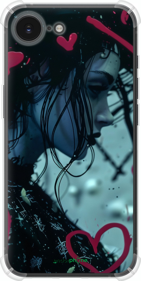 Силіконовий протиударний с посиленими кутами чехол XO Love v2 для Apple iPhone SE 4 - 6057sp-3652 изображение 