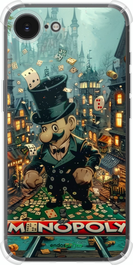 Силіконовий протиударний с посиленими кутами чехол Казковий Monopoly для Apple iPhone SE 4 - 6086sp-3652 изображение 