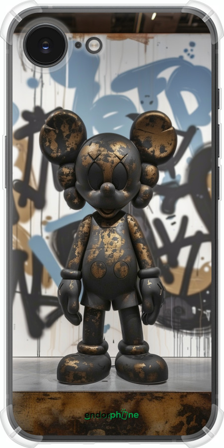 Силикон с усиленными углами чехол Bronze kaws v2 для Apple iPhone SE 4 - 6098sp-3652 изображение 