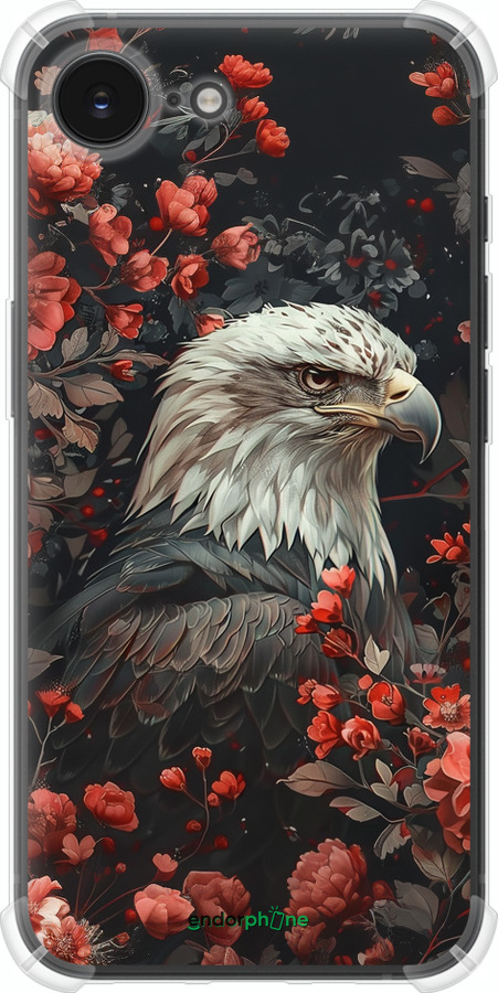 Силикон с усиленными углами чехол Цветочный страж для Apple iPhone 16e - 6102sp-3971 изображение 