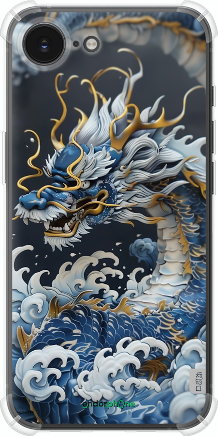 Силикон с усиленными углами чехол Водяной дракон для Apple iPhone SE 4 - 6113sp-3652 изображение 