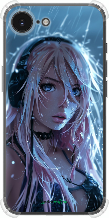 Силикон с усиленными углами чехол Неоновый дождь для Apple iPhone SE 4 - 6119sp-3652 изображение 