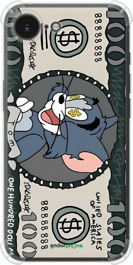 Силикон с усиленными углами чехол Том и джерри для Apple iPhone SE 4 - 6291sp-3652 изображение 