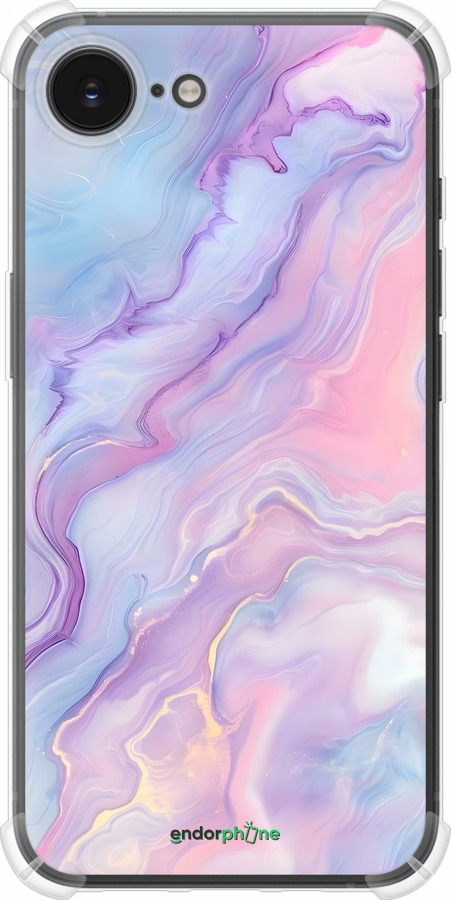 Силикон с усиленными углами чехол Нежный мрамор для Apple iPhone SE 4 - 6310sp-3652 изображение 