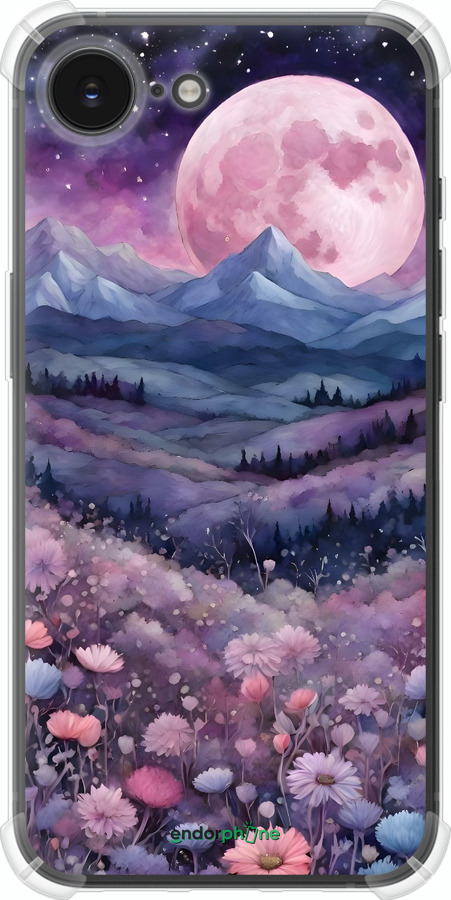 Силикон с усиленными углами чехол Ночь луна арт для Apple iPhone SE 4 - 6319sp-3652 изображение 