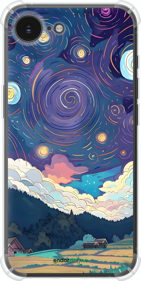 Силикон с усиленными углами чехол Креативный арт для Apple iPhone SE 4 - 6322sp-3652 изображение 