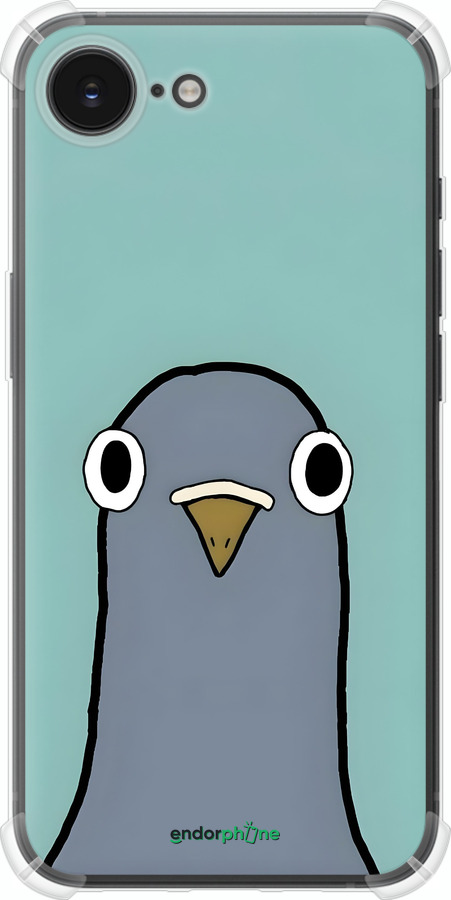 Силикон с усиленными углами чехол Голубь для Apple iPhone 16e - 6388sp-3971 изображение 