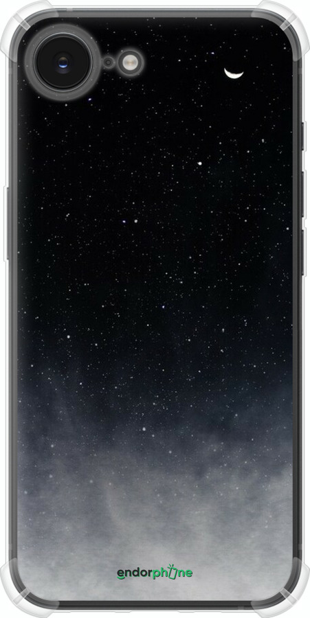 Силикон с усиленными углами чехол Сині хмари, Синій місяць для Apple iPhone 16e - 6396sp-3971 изображение 