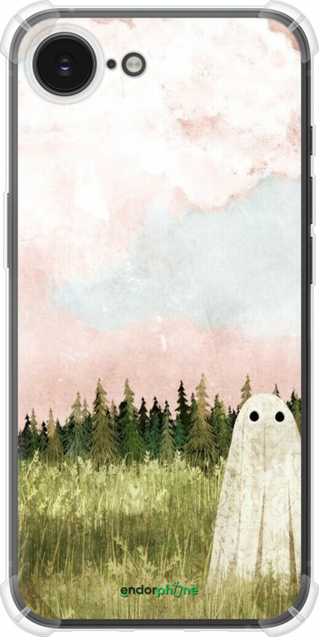 Силикон с усиленными углами чехол Привидение для Apple iPhone SE 4 - 6401sp-3652 изображение 