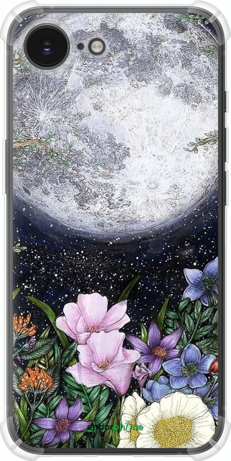 Силіконовий протиударний с посиленими кутами чехол Північ у саду II для Apple iPhone 16e - 6424sp-3971 изображение 