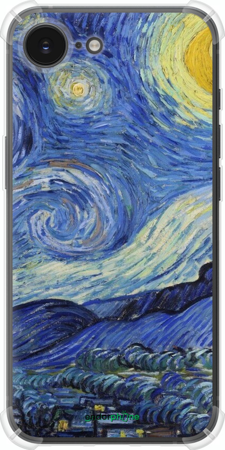 Силикон с усиленными углами чехол «Звездная ночь» Винсента Ван Гога для Apple iPhone SE 4 - 6433sp-3652 изображение 