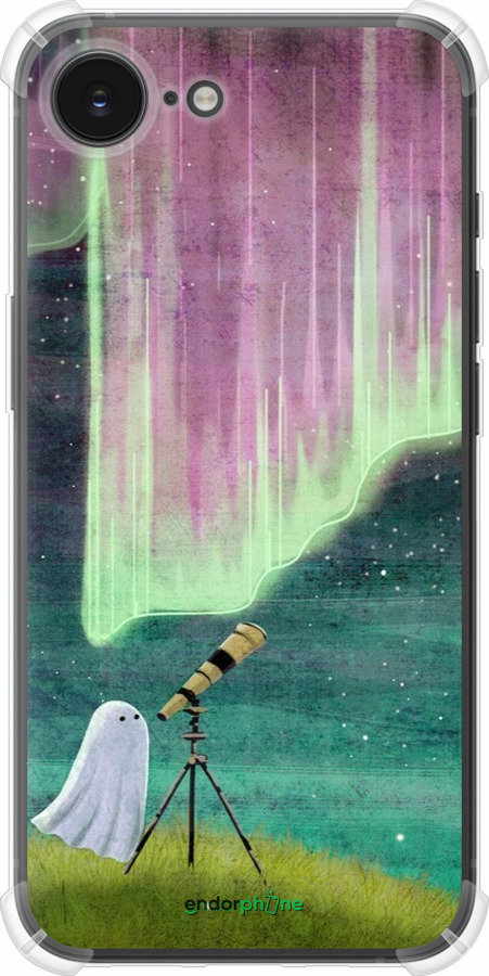 Силикон с усиленными углами чехол Привидение и звезды для Apple iPhone SE 4 - 6443sp-3652 изображение 