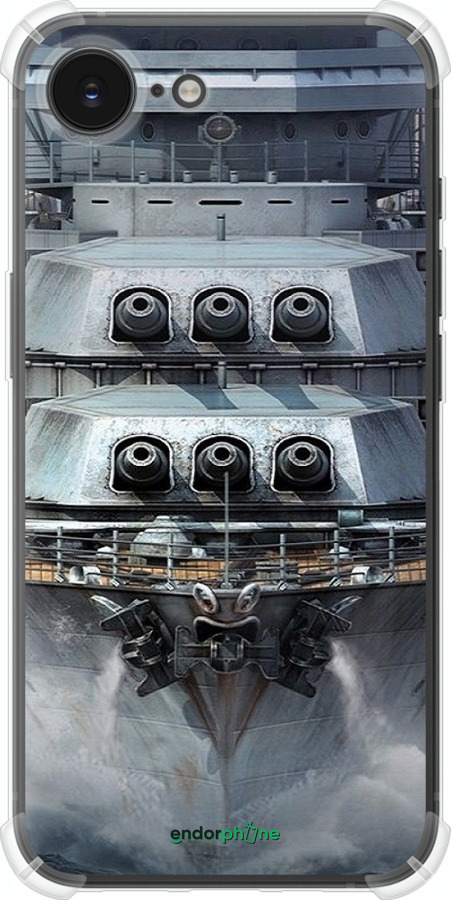 Силикон с усиленными углами чехол Линкор, world of tanks, wargaming, военный корабль для Apple iPhone SE 4 - 6453sp-3652 изображение 