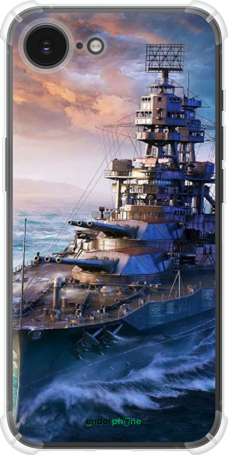 Силіконовий протиударний с посиленими кутами чехол Військовий корабель, world of tanks, wargaming для Apple iPhone SE 4 - 6461sp-3652 изображение 