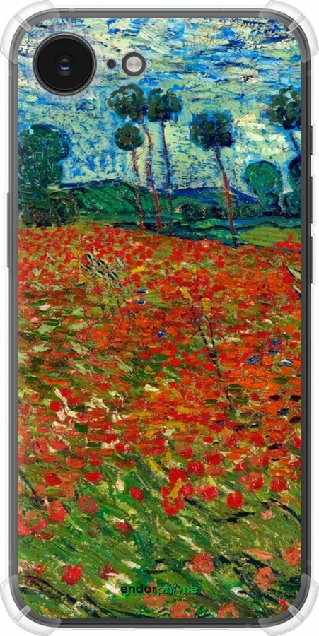 Силіконовий протиударний с посиленими кутами чехол Вінсент Ван Гог-Макове поле для Apple iPhone SE 4 - 6466sp-3652 изображение 