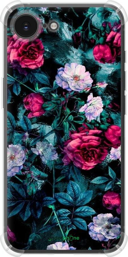 Силикон с усиленными углами чехол Сад и розы для Apple iPhone SE 4 - 6483sp-3652 изображение 