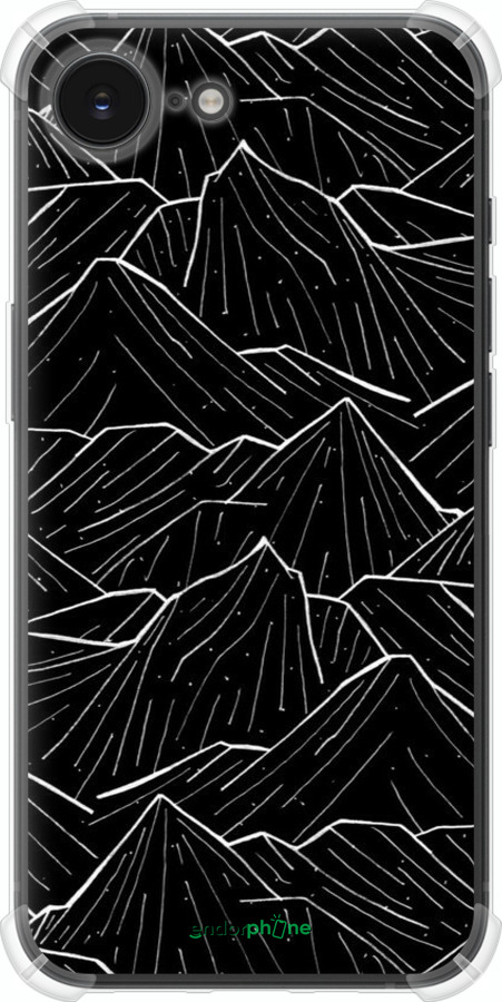 Силикон с усиленными углами чехол С изображением Темных гор для Apple iPhone SE 4 - 6489sp-3652 изображение 