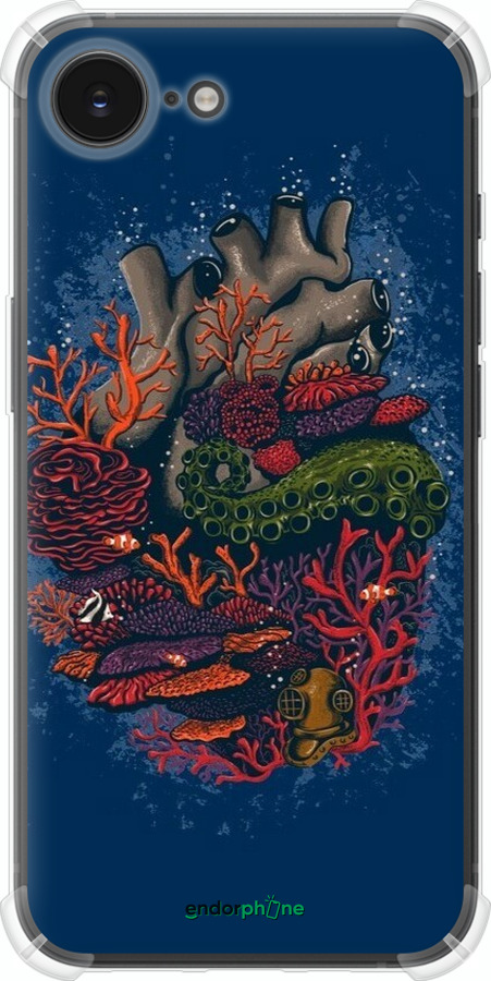 Силикон с усиленными углами чехол Сердце моря для Apple iPhone SE 4 - 6506sp-3652 изображение 