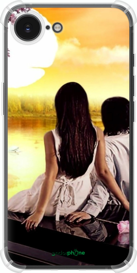 Силіконовий протиударний с посиленими кутами чехол Sunset для Apple iPhone SE 4 - 6607sp-3652 изображение 