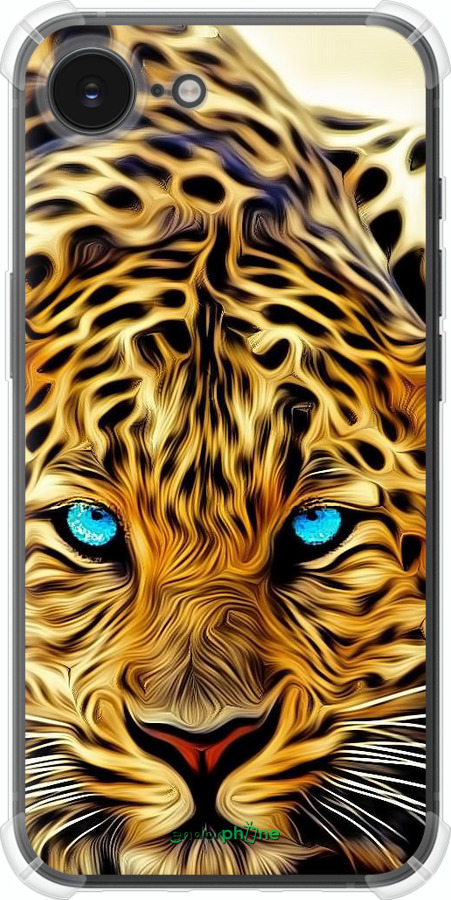 Силикон с усиленными углами чехол Леопард для Apple iPhone SE 4 - 6611sp-3652 изображение 