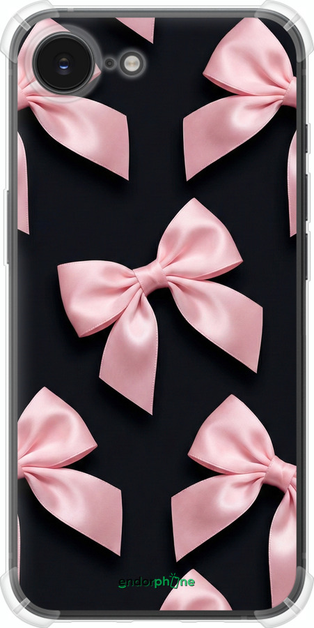 Силикон с усиленными углами чехол Coquette Ribbons Dark Coquette для Apple iPhone SE 4 - 6767sp-3652 изображение 
