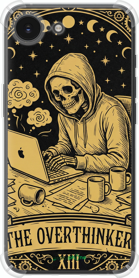 Силіконовий протиударний с посиленими кутами чехол The Overthinker для Apple iPhone SE 4 - 6774sp-3652 изображение 