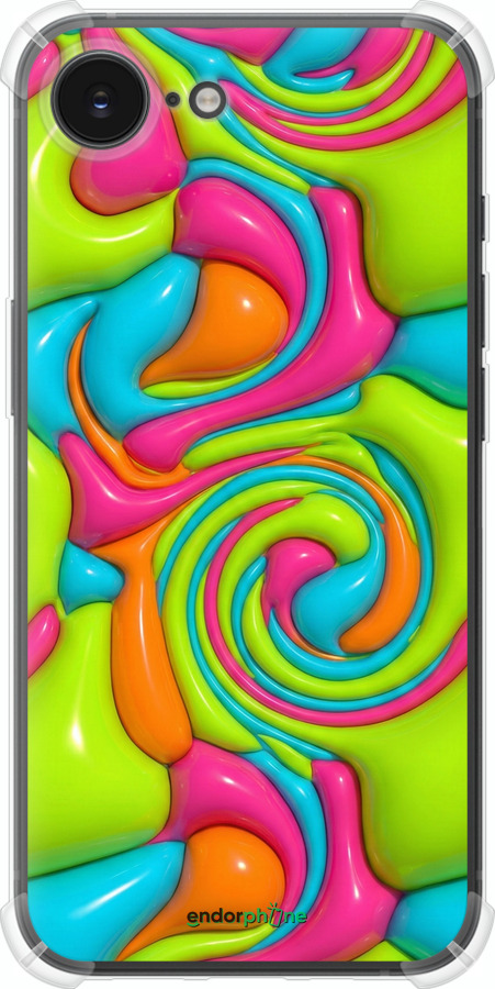 Силіконовий протиударний с посиленими кутами чехол Y2K Jelly Dream для Apple iPhone SE 4 - 6780sp-3652 изображение 