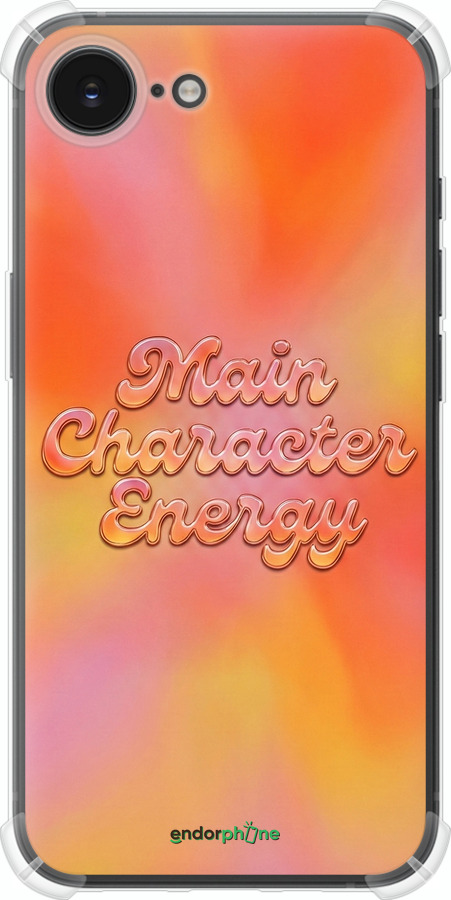 Силикон с усиленными углами чехол Aura Gradient Main Character Energy Aesthetic Y2K для Apple iPhone 16e - 6783sp-3971 изображение 