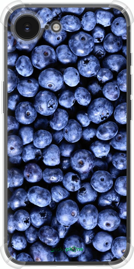 Силіконовий протиударний с посиленими кутами чехол Чорниця для Apple iPhone SE 4 - 851sp-3652 изображение 