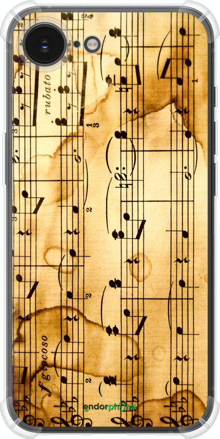 Силикон с усиленными углами чехол Ноты для Apple iPhone SE 4 - 905sp-3652 изображение 