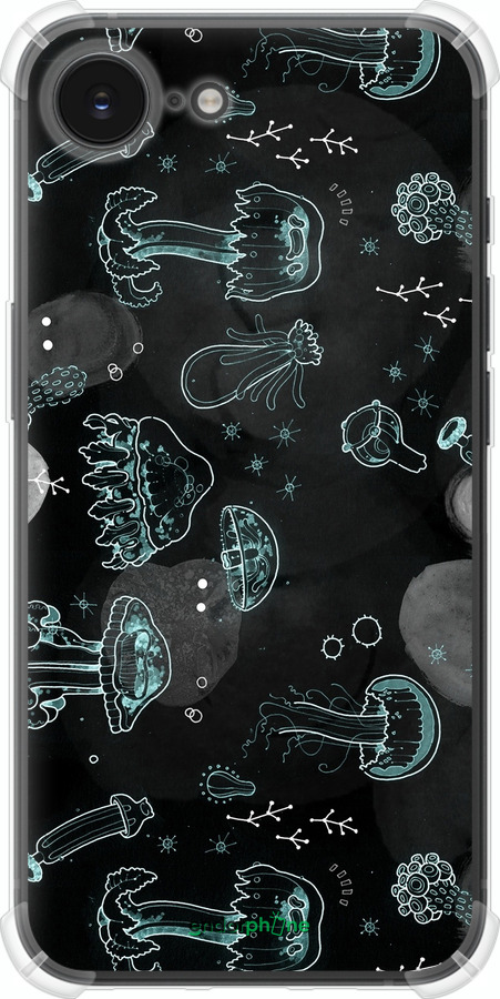 Силикон с усиленными углами чехол Медузы для Apple iPhone SE 4 - 906sp-3652 изображение 