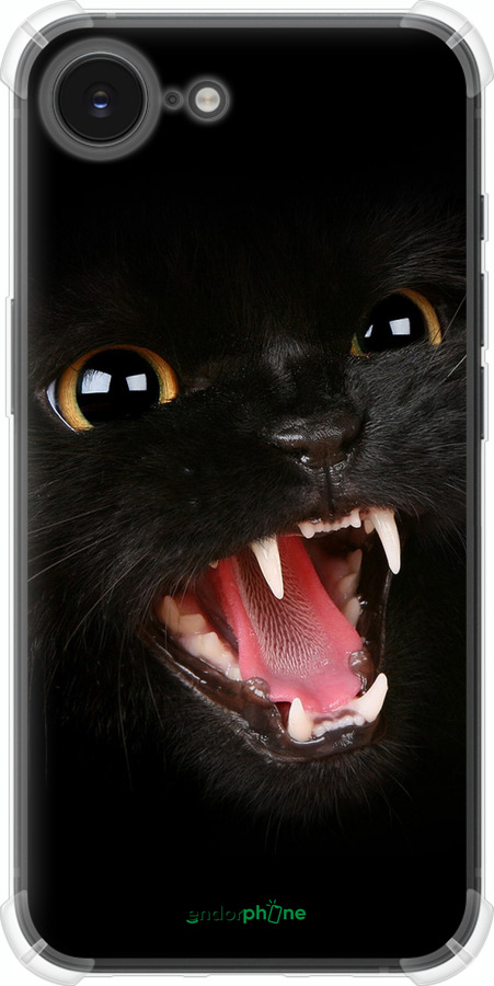 Силикон с усиленными углами чехол Чёрная кошка для Apple iPhone SE 4 - 932sp-3652 изображение 