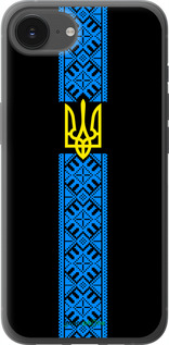 Силиконовый чехол Тризуб в вышиванке для Apple iPhone 16e - 1158u-3971 изображение 