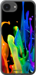 Силиконовый чехол брызги краски для Apple iPhone 16e - 3957u-3971 изображение 