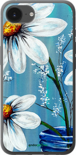 Силиконовый чехол Красивые арт-ромашки для Apple iPhone SE 4 - 4031u-3652 изображение 