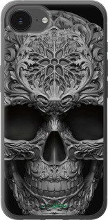 Силиконовый чехол skull-ornament для Apple iPhone 16e - 4101u-3971 изображение 