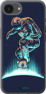 Силиконовый чехол Космонавт на скейтборде для Apple iPhone 16e - 4145u-3971 изображение 
